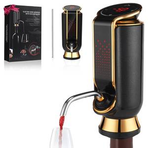 lot 798 image: BLUBYEES Luxurious 4-in-1 Electric Wine Aerator, Decanter, Dispenser & Vacuum Saver with LED Display - Wine Pourer Gift for Women and Wine Lovers - Retail $381