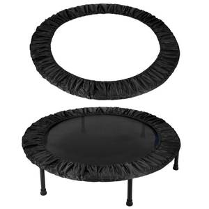 lot 810 image: YELARXI Trampolines Spring Cover, Round Small Trampolines Replacement Cover, 6 Holes Safety Pad Replacement - Fitting for (MenWomenIndoorHomeFitness) 40 Inch & Oxford Cloth & Black - Retail $26