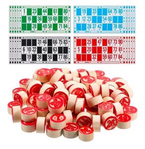 lot 845 image: Bingo Digital Chess Game Set for Family and Kids - Educational Russian Lotto Board Game for Concentration and Logical Thinking - Durable Wooden Travel for Parties and Home - Retail $0