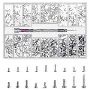 lot 897 image: QOOSIKICC 500 Pcs Laptop Screws, M1.2M1.4M2 Small Micro Tiny Screws for Electronics, Mini Computer Replacement Screw for Glasses Watch SSD M.2 Hard Drive Repair Screw (L) - Retail $7
