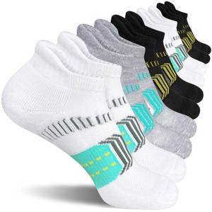 lot 900 image: suaskk Womens Athletic Cushioned Anti-Blister Running Ankle Socks 5 Pairs - Retail $13