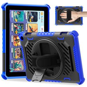 lot 909 image: TASSKTO for Flre HD 8 & 8 Plus Case 12th10th Generation (202420222020 Release) with 360 Kickstand Hand Strap for Kids - Retail $16