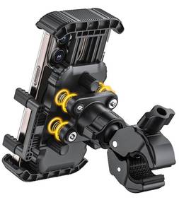 lot 923 image: IZCUZK Bike Phone Holder for Handlebar, Motorcycle Phone Mount, Shock Absorbing Anti-Shake Phone Mount for Bike Scooter Motorcycle, Fits iPhone, Samsung, 4.7-7.2 Inch Smartphones - Retail $13