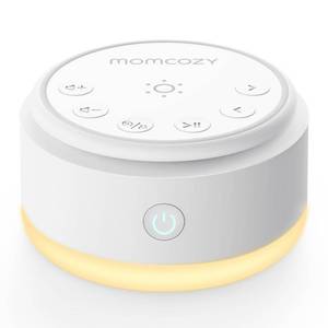 lot 927 image: Momcozy Sound Machine for Baby-20 Soothing Sounds & Touch Warm Light Portable White Noise for Kids & Adults for Sleeping Timer and Memory  Ideal Travel Companion & Nursery Must-Have - Retail $25