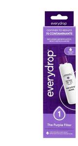 lot 937 image: everydrop by Whirlpool Ice and Water Refrigerator Filter 1, EDR1RXD1, Single-Pack - Retail $51