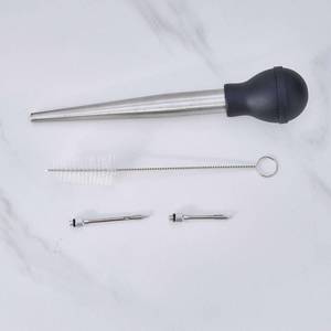 lot 950 image: Turkey Baster Syringe - 1pc Stainless Steel for Cooking - Retail $3,232