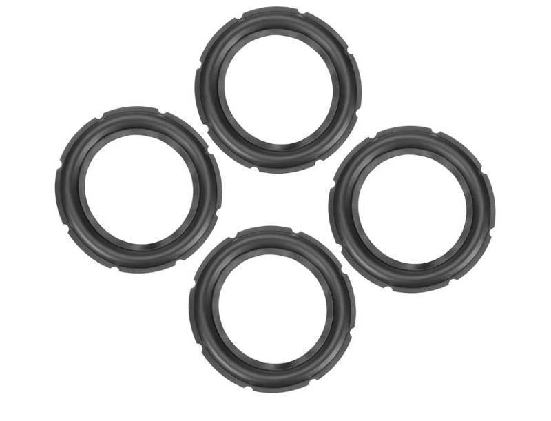 lot 16929 image: 8 Inch Rubber Speaker Edge Surround Ring Speaker Gasket Kit for Subwoofer Repair, 4 Pcs - Retail $16