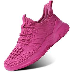 lot 14 image: Pre Owned Womens Ladies Walking Running Shoes Slip On Lightweight Casual Tennis Sneakers Girls Kids Zapatos de Mujer Rose - Retail $30