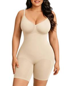 lot 40 image: FeelinGirl Shapewear for Women Tummy Control Faja Butt Lifting Body Shaper for Women Waist Trainer Khaki XSS - Retail $27