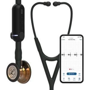 3M Littmann CORE Digital Stethoscope, Our Most Advanced Stethoscope Yet, Up To 40x Amplification, Active Noise Cancellation, In-App Sound Wave Visualization, High Polish Copper Chestpiece, 8870 - Retail: $356