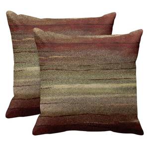 lot 74 image: Emvency Set of 2 Throw Pillow Cover Western Tribal Geometric Brown Southwest Decorative Pillow Case Home Decor Square 18 x 18 Inch Pillowcase - Retail $9
