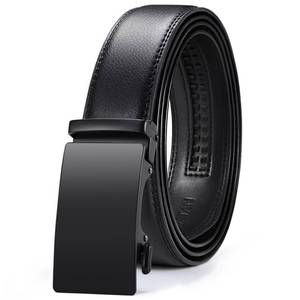 lot 115 image: VATAN Mens Belt Leather Ratchet Belt for Men Dress Casual Every Day with Adjustable Buckle, Trim to Fit - Retail $15