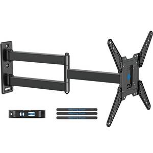 lot 170 image: Mounting Dream Long Arm TV Wall Mount for Most 26-65 Inch TVs, 30 Inch Long Extension TV Mount Swivel and Tilt, Full Motion Wall Mount TV Bracket Fit Max VESA 400x400mm,Up to 99 lbs, MD2286-M - Retail $50