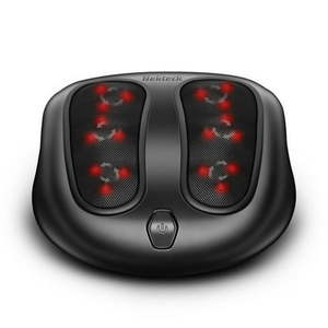 lot 172 image: Nekteck Foot Massager Kneading Shiatsu Therapy Massage with Built in Heat Function and Power Cord - Black - Retail $162