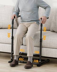 lot 173 image: JivaJot Couch Stand Assist Aid for Elderly, Sofa Chair Lift Assist Devices for Seniors Sit to Stand, Standing Aids & Supports, Pregnancy, Disabled, Floor Gap Height �� 1.4 Leg Gap ��24, Black - Retail $60