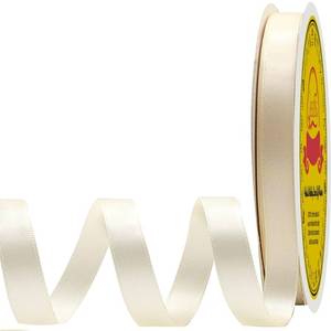 lot 193 image: LEEQE Double Face Ivory Satin Ribbon 12 inch X 50 Yards Polyester Ivory Ribbon for Gift Wrapping Very Suitable for Weddings Party Hair Bow Invitation Decorations and More - Retail $7