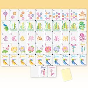 lot 976 image: Arrowbash 160 Pcs American Mahjong Tiles Set Only, 1.2 Inch American Mahjong Tiles Game with 8 Different Hand Carved Patterns for Mah Jong Social Games, Beginners, Mah Jong Lovers (Yellow) - Retail $124