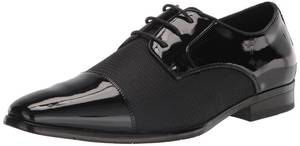 lot 990 image: Stacy Adams Mens Pharaoh Cap Toe Oxford Black 9.5 Wide - Retail $68