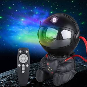 lot 1000 image: Astronaut Star Projector, Star Projector Galaxy Light for Kids��8 Modes Remote and 270° Adjustable Led Lights for Bedroom, Girls Room Decoration, Home Theater, Ceiling, Timer(Original Black) - Retail $16