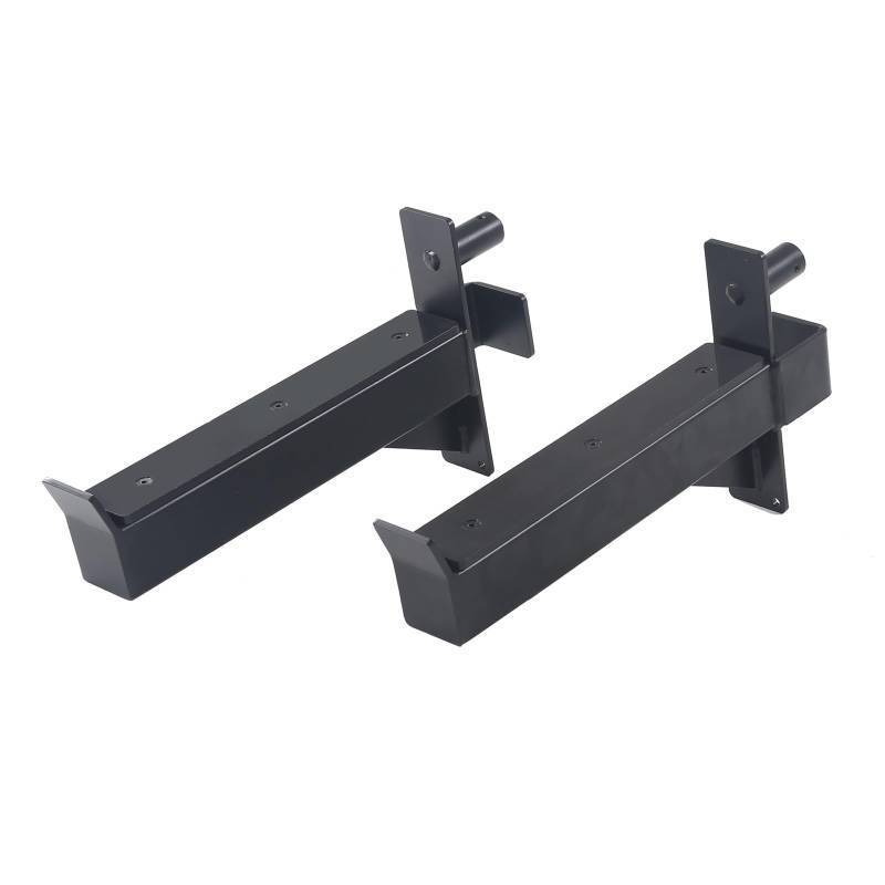 lot 46761 image: 2.36inch Barbell Safety Catches Squat Rack Safety Arm Spotter Fit for 2.36x2.36 Power Rack Cage with 1 or 58 Hole - Retail $50
