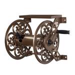 Liberty Garden 708 Steel Decorative Wall Mount Garden Hose Reel, Holds 125-Feet of 5/8-Inch Hose - Bronze - Retail: $125