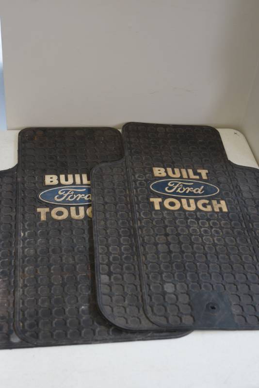 lot 14 image: Rubber Ford Truck Floor Mats- Protect your Pickup Carpet This Winter