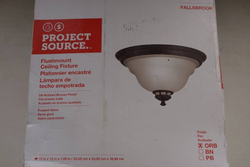 lot 32 image: Flushmount Ceiling Fixture  Appears NEW