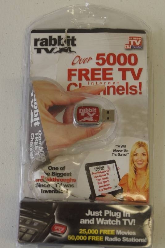 lot 69 image: Rabbit TV- As SEEN ON TV  500 FREE Channels  (as described)