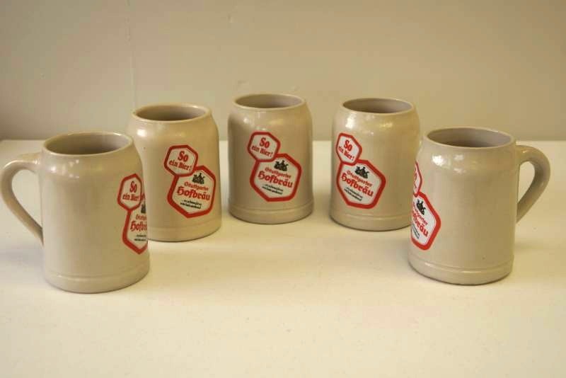 lot 72 image: Vintage 1983 German Beer Steins 5 Total-  Chug A Lug