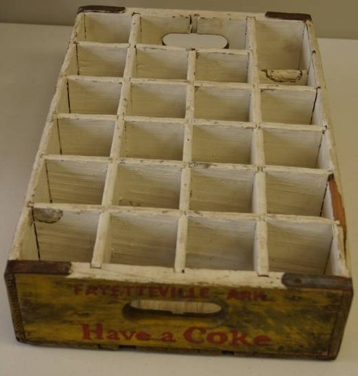lot 73 image: Wood Vintage Coca Cola Bottle Crate- COKE