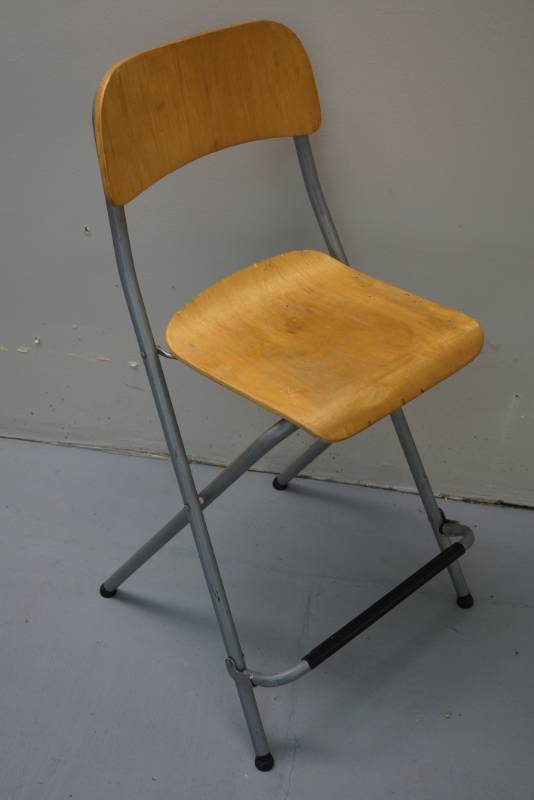 lot 53 image: Director Style Chair- Wood  and Tall