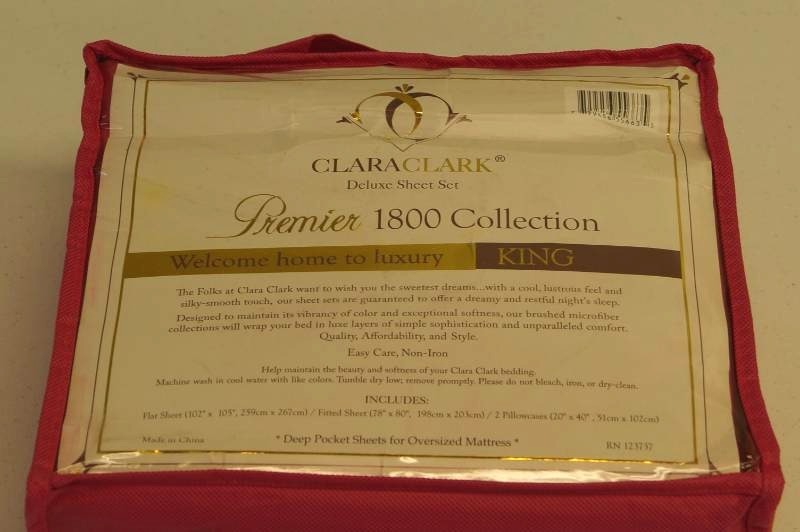 lot 86 image: Deluxe- King Size Deep Pocket Sheet Set