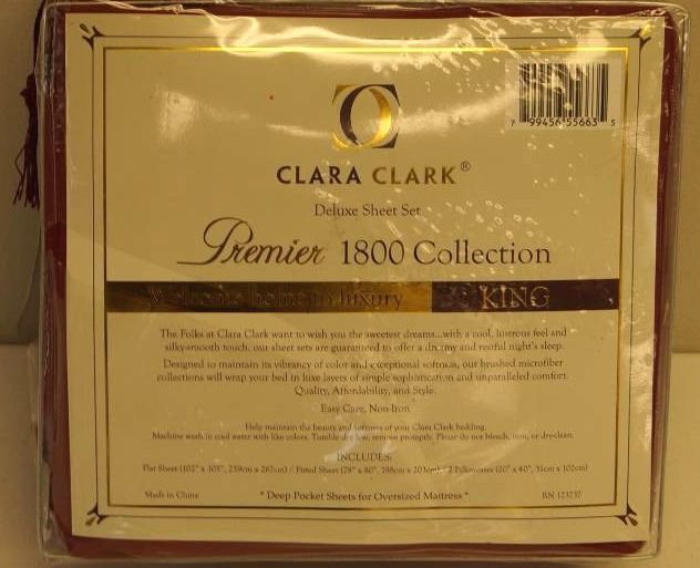 lot 87 image: Deluxe- King Size Deep Pocket Sheet Set