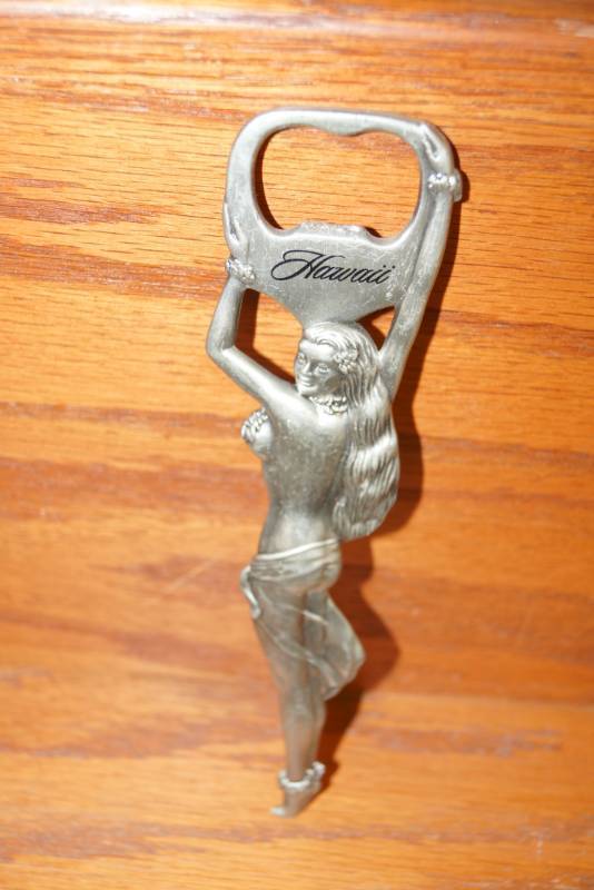 lot 167 image: Neat- Hula Girl Bottle Opener-  Man Cave Must Have