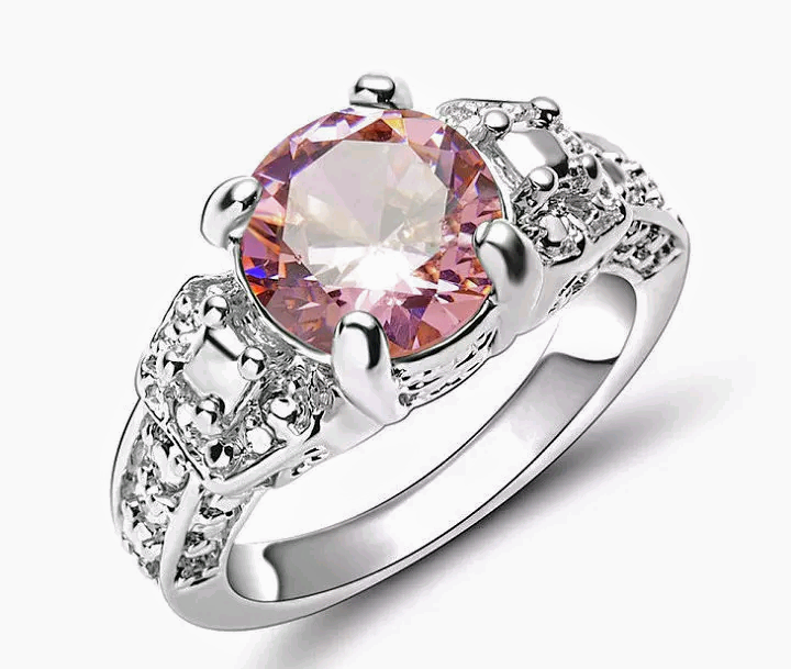 lot 270 image: Size 6  Pink Sapphire Ring   NEW