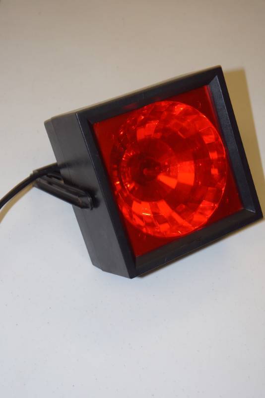 lot 307 image: Psyco Strobe Light- Red Lens- Adjustable Settings