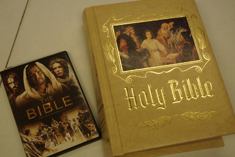 lot 308 image: DVD Set- The Bible Mini Series and Bonus Bible