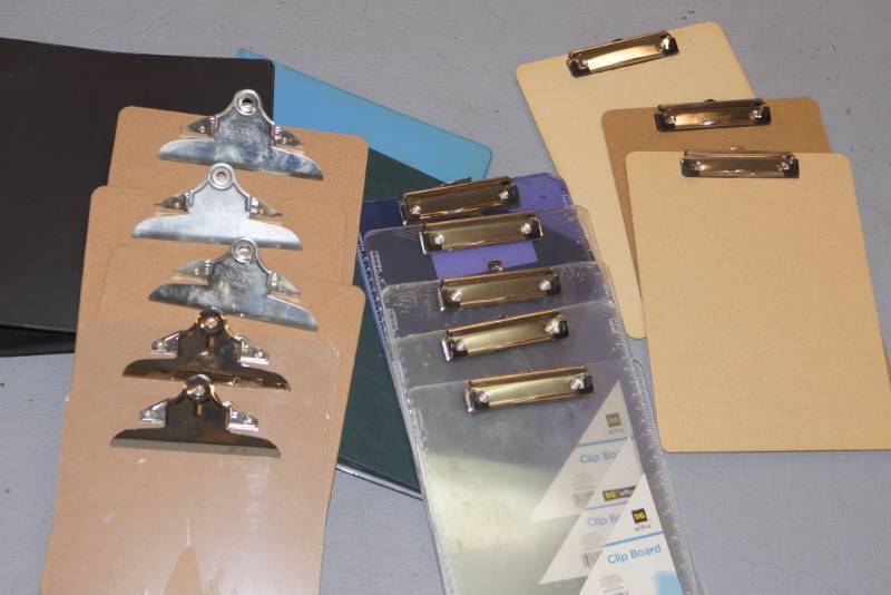 lot 321 image: Office Clipboard Lot and Bonus Binders