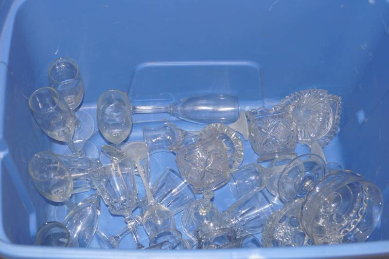 lot 335 image: Cut Glass and More- Stemware- Unknown As Shown
