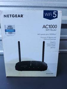 lot 228 image: NETGEAR AC1000 WiFi 5 Router Model R6080 - New Opem Box