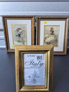 lot 252 image: 2 pictures and a Picture Frame
