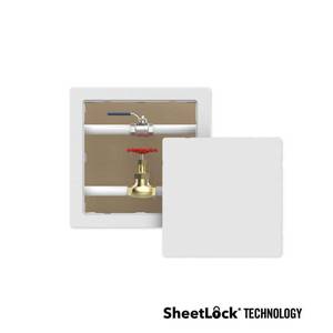 lot 294 image: 14 in. x 14 in. Easy Install Flush Mount WallCeiling Plastic Access Door Panel with Frame, Paintable Door