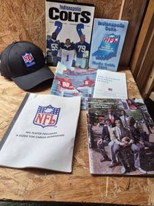 lot 296 image: NFL Indianapolis Colts Media Guides, Yearbooks, Cap, Documents Lot