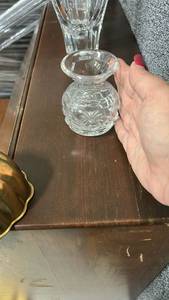 lot 265 image: Cut Glass Bud Vase with Flared Rim