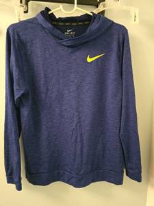 lot 1302 image: Nike Dri-Fit Hoodie Pullover XL Navy Blue