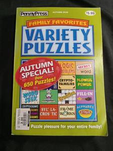 lot 60252 image: Penny Press Family Favorites Variety Puzzles Autumn 2018 Over 650 Puzzles