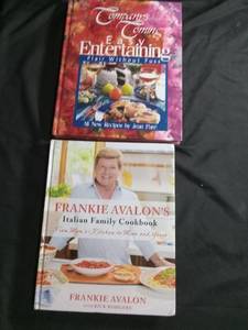 lot 60256 image: 2 Cookbooks Frankie Avalon Italian Family and Companys Coming Easy Entertaining