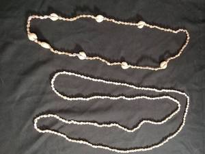 lot 60321 image: Lot of 3 Beaded Necklaces with Shell Accents