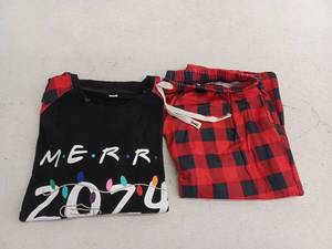 lot 17558 image: Womens Christmas Pajama Set, 2XL