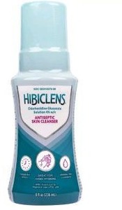 lot 17590 image: Hibiclens Antimicrobial & Antiseptic Soap and Skin Cleanser Foaming Pump, 8 fl oz, 3 Pack